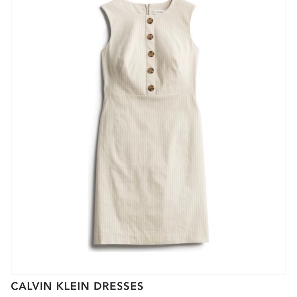 Calvin Klein Rhea Button Detail Dress